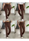 Kadın Yüksek Bel Full Likralı Krep Kumaş Pantolon