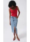 Kare Yaka Kalın Askılı Bodysuit