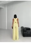 Keten Sirti Çapraz Geçi̇şli̇ Cepken Pantolon Takim