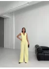 Keten Sirti Çapraz Geçi̇şli̇ Cepken Pantolon Takim