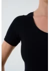 Kısa Kollu T-shirt - Siyah