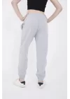 Lastikli Baskılı Eşofman Pantolon - Gri