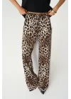 Lastikli Pantolon - Leopar