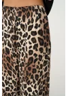 Lastikli Pantolon - Leopar