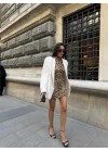 LEOPAR KISA ELBİSE SANDY - Leopar