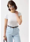 Likralı Basic T-Shirt