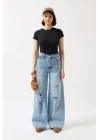 Likralı Basic T-Shirt