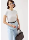 Likralı Basic T-Shirt