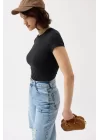 Likralı Basic T-Shirt