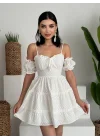 Lucca Kolu Lastikli Mini Elbise
