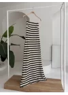 Maura Desenli Straplez Elbise 2770