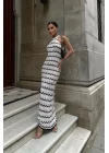 Melina Ajurlu Halter Yaka Elbise 2774