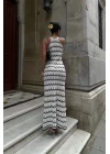 Melina Ajurlu Halter Yaka Elbise 2774