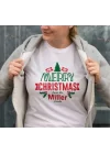 MERRY CHRISTMAS From The Miller Baskılı T-shirt - Beyaz