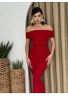 Milan Madonna Yaka Kalem Elbise