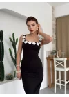Mıng Çiçek Detaylı Elbise