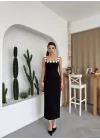 Mıng Çiçek Detaylı Elbise
