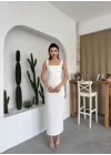 Mıng Çiçek Detaylı Elbise