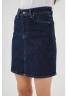 Mini Kot Etek 8037 - Lacivert