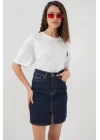 Mini Kot Etek 8037 - Lacivert
