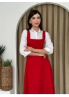 Neapolitan Askılı Elbise