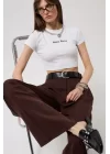 Nepo Baskılı Crop T-Shirt