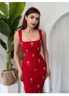 Ners Taş Detaylı Elbise