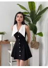 Ness Düğmeli Elbise