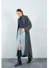 Önü Açık Şal Yaka Hırka - Siyah