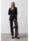 Önü Bağlamalı Blazer Ceket - Siyah