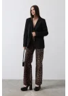 Önü Bağlamalı Blazer Ceket - Siyah