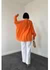 Oranj Tek Cepli Bedensiz Cruz Gömlek