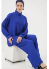 Örme Tesettür Alt Üst Takım 6711 - Saks