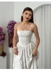 Pars İp Askılı Elbise