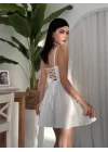 Pole İp Askılı Elbise