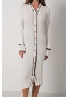 Polo Yaka Düğmeli Elbise