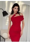 Reta Çapraz Omuz Elbise