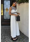 Roba Çizgili Uzun Triko Elbise 2858