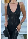Rosalia Sırt Dekolteli Elbise 2761