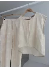 Shalina Süzüne Nakışlı Crop Takım 9796-08