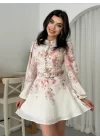 Simsor Çiçekli Elbise