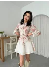 Simsor Çiçekli Elbise
