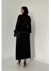 Siyah Kuşaklı Gömlek Elbise