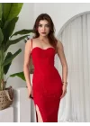 Stor Gül Detaylı Elbise
