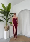 Stor Gül Detaylı Elbise