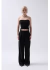 Straplez Dokulu Crop