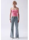 Straplez Dokulu Crop