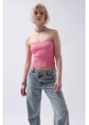 Straplez Dokulu Crop