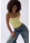 Straplez Dokulu Crop