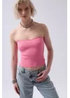 Straplez Dokulu Crop